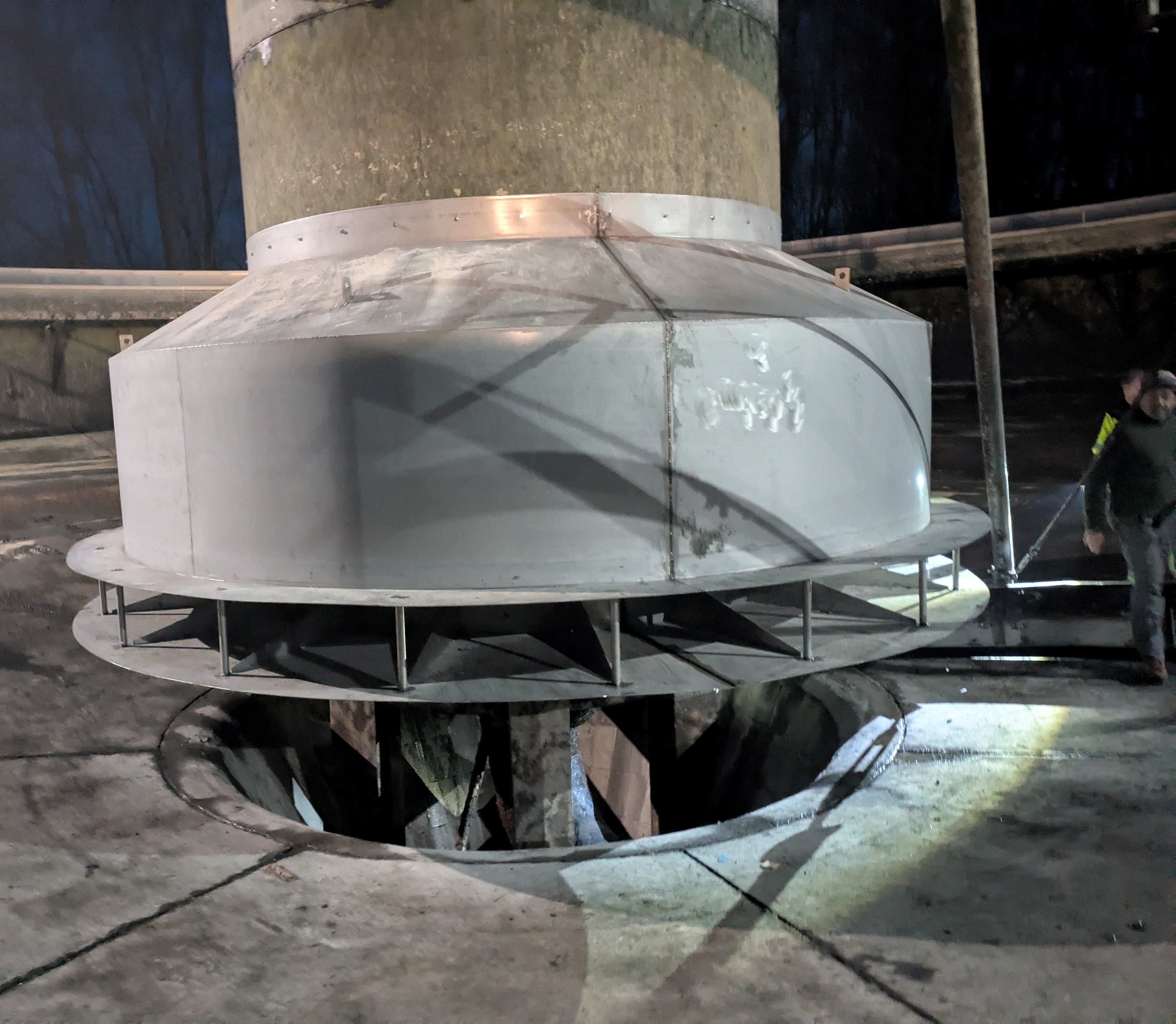 Wasserberuhigung Klärwerk